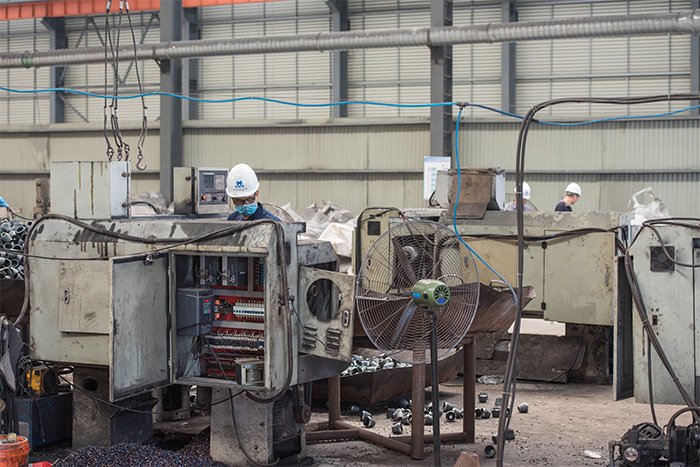 乌兰察布网架配件-锥头加工车间